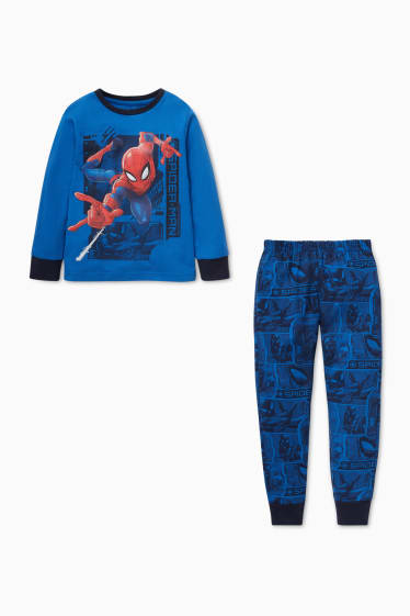Kinderen - Spider-Man - pyjama - 2-delig - donkerblauw