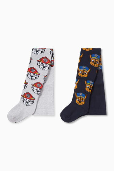 Children - Multipack of 2 - PAW Patrol - tights - light gray / dark blue