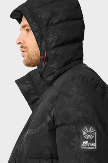 Men - Quilted jacket with hood - THERMOLITE® - black