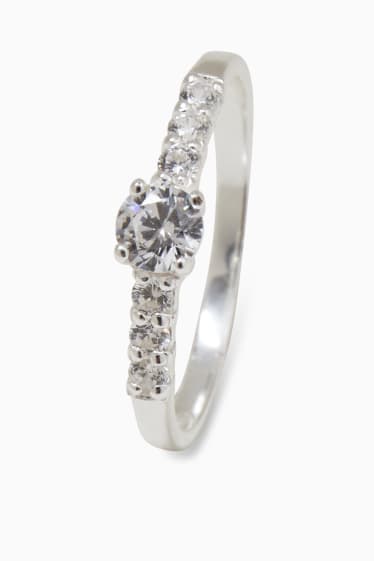 Damen - SIX - Ring mit Steinen - 925 Silber - silber