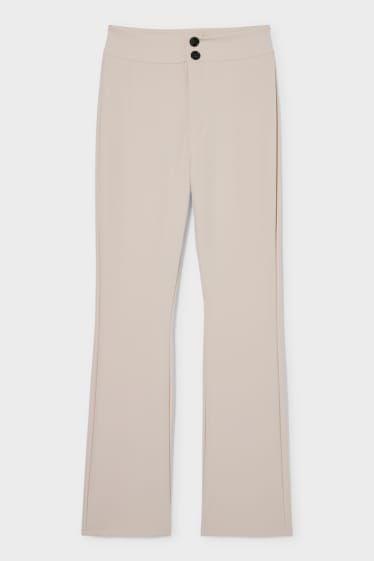 Women - CLOCKHOUSE - cloth trousers - flared - creme