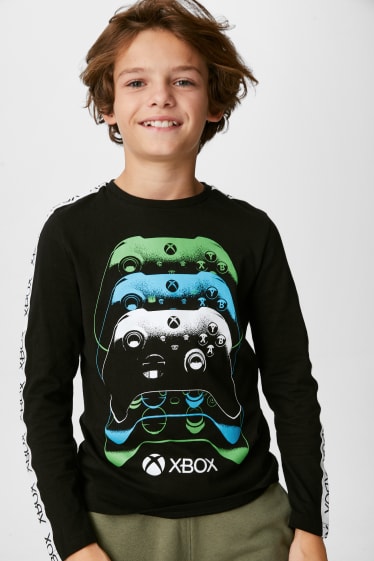 Bambini - Xbox - maglia a maniche lunghe - nero