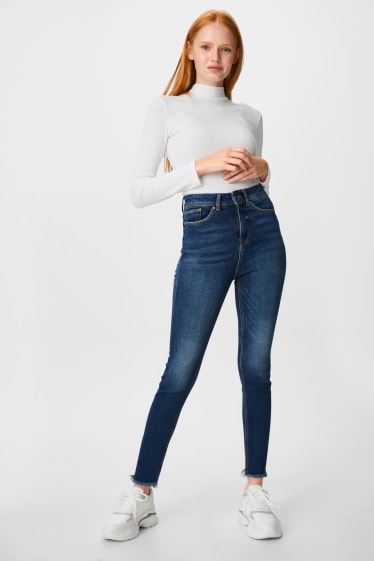 Kobiety - CLOCKHOUSE - skinny jeans - dżins-niebieski