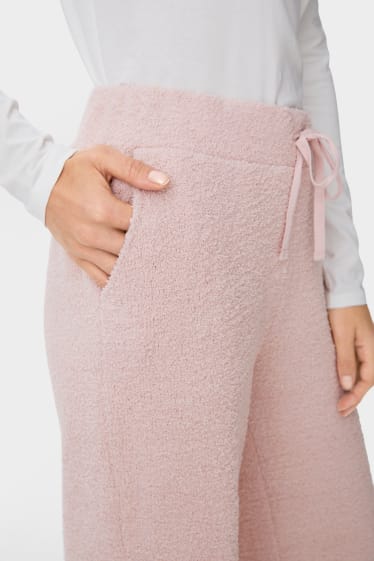 Dámské - Pyžamové kalhoty - růžová