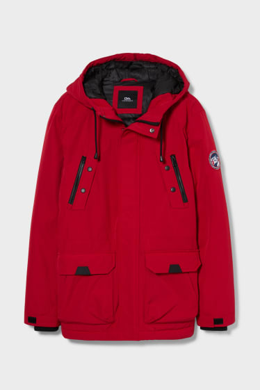 Men - CLOCKHOUSE - parka with hood - red