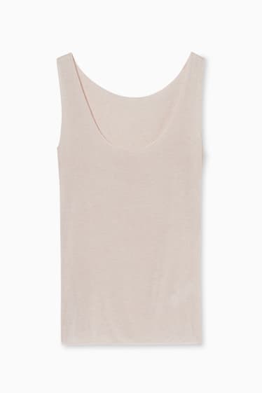 Women - Cashmere blend camisole - gray-brown