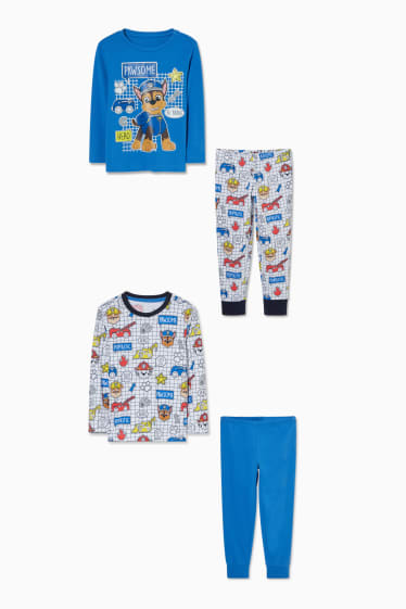 Kinderen - Set van 2 - PAW Patrol - pyjama - 4-delig - donkerblauw