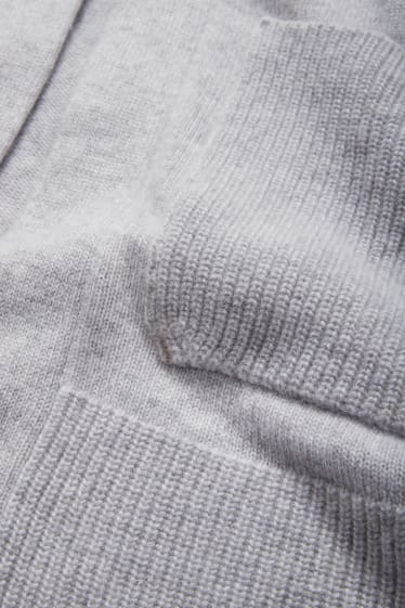 Women - Cashmere cardigan - gray-melange
