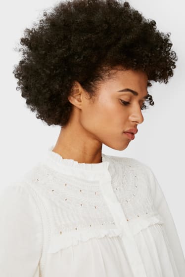 Women - Blouse - cremewhite