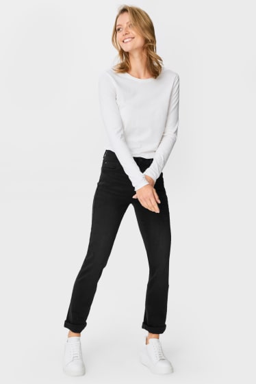 Femmes - Slim jean - jean gris foncé
