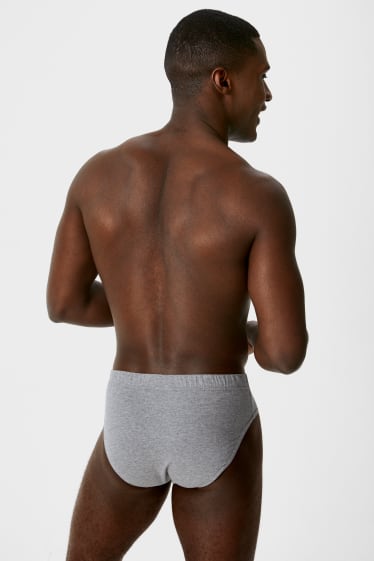 Hombre - Pack de 3 - calzoncillos - gris / negro