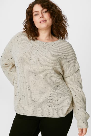 Kobiety - Sweter - beżowy