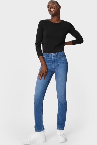 Femei - Slim jeans - denim-albastru