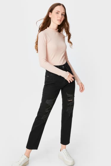 Women - CLOCKHOUSE - mom jeans - black
