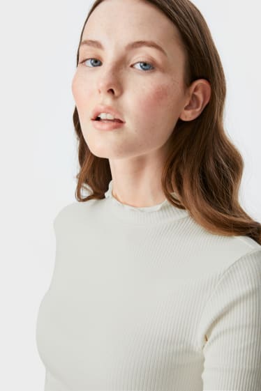 Mujer - CLOCKHOUSE - camiseta de manga larga - blanco