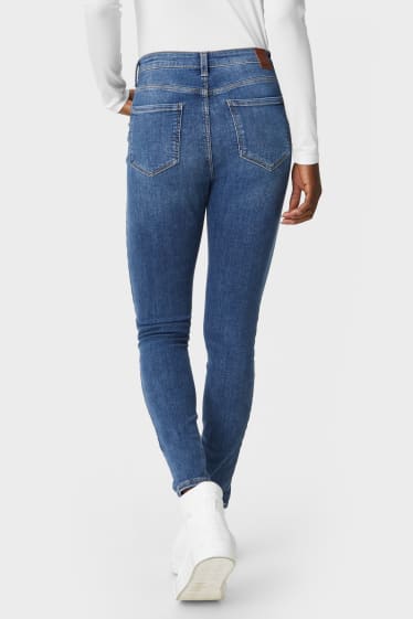 Femei - Skinny jeans - high waist - LYCRA® - denim-albastru