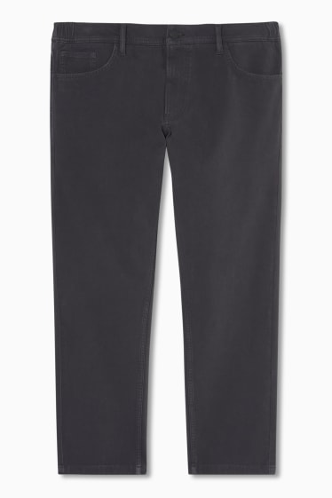 Uomo - Pantaloni - regular fit - Flex - grigio scuro