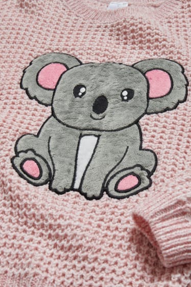Children Girls - Jumper - rose