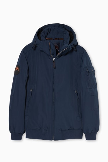 Heren - Blouson met capuchon - donkerblauw