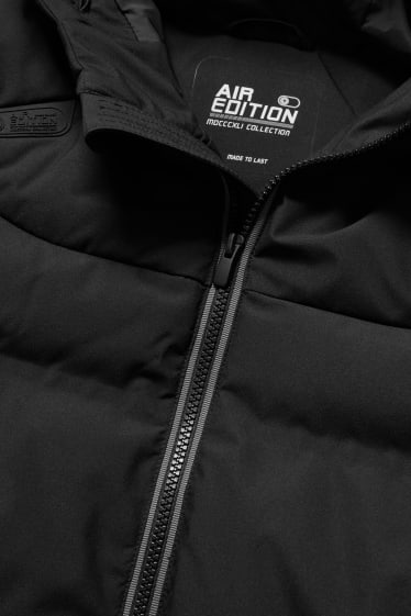Men - Quilted jacket with hood - THERMOLITE® - black