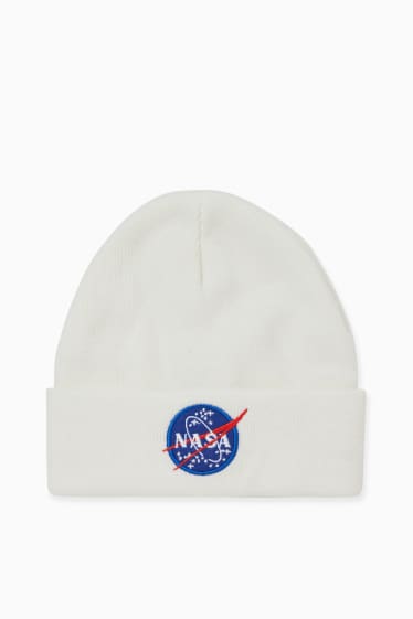 Hommes - CLOCKHOUSE - bonnet - NASA - blanc crème
