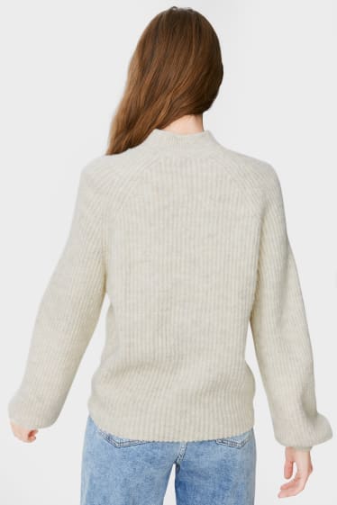 Donna - CLOCKHOUSE - maglione - bianco-melange