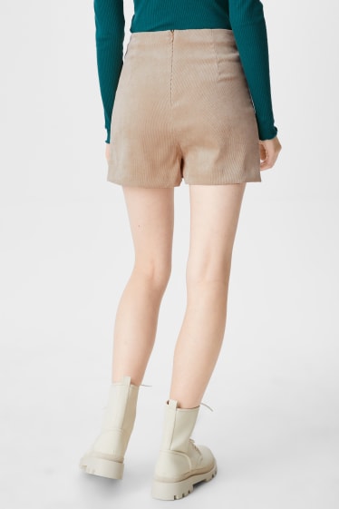 Jóvenes - CLOCKHOUSE - falda pantalón de pana - beis
