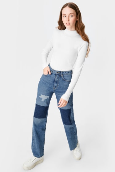 Femei - CLOCKHOUSE - relaxed jeans - denim-albastru