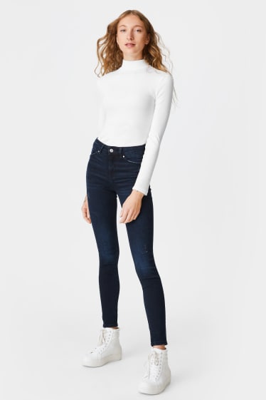 Damen - CLOCKHOUSE - Skinny Jeans - dunkeljeansblau