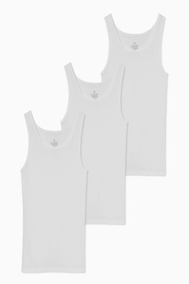 Men - Multipack of 3 - vest - seamless - white