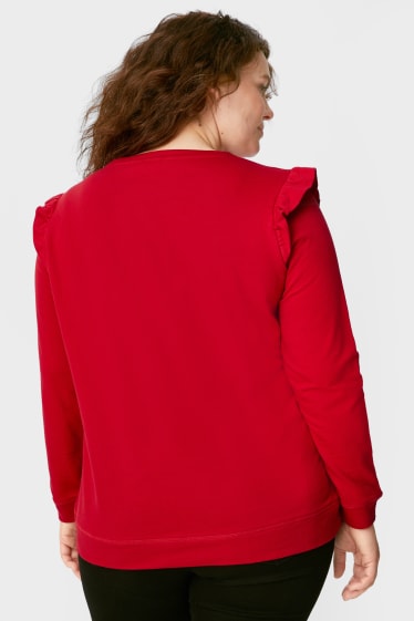 Women - Sweatshirt  - red
