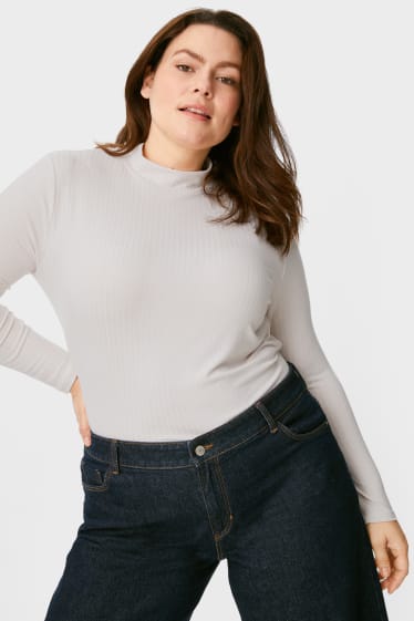 Women - Long sleeve top - creme