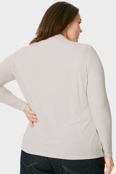 Women - Long sleeve top - creme