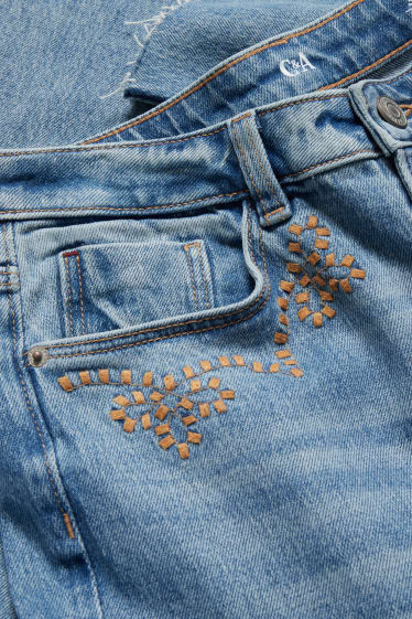 Damen - Flared Jeans - jeans-hellblau