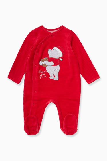 Babys - Winnie Puuh - Baby-Weihnachts-Schlafanzug - rot