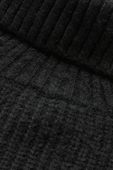 Femei - Vestă tricotată - negru