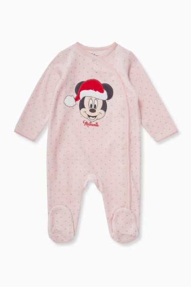 Bébés - Minnie Mouse - pyjama de Noël pour bébé - rose