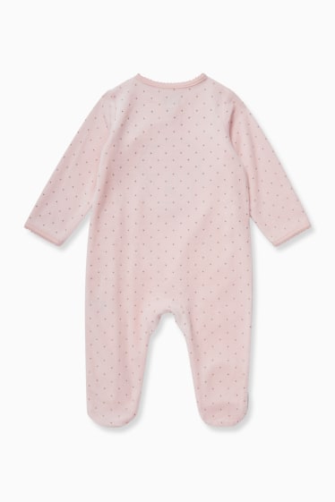 Bébés - Minnie Mouse - pyjama de Noël pour bébé - rose