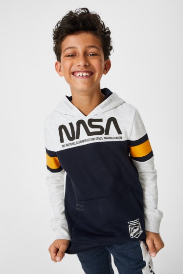 Kinder - NASA - Hoodie - hellgrau-melange