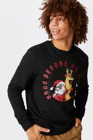 Men - CLOCKHOUSE - Christmas sweatshirt - black