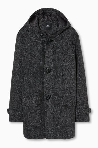 Men - CLOCKHOUSE - jacket with hood - black / white