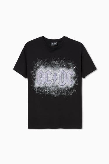 Women - CLOCKHOUSE - T-shirt - shiny - AC/DC - black