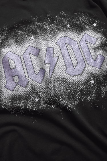 Femmes - CLOCKHOUSE - T-shirt - finition brillante - AC/DC - noir