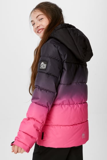 Children - Ski jacket with hood - coral