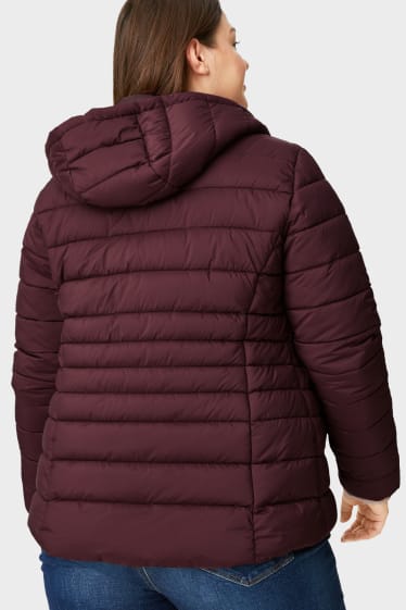 Donna - CLOCKHOUSE - giacca trapuntata con cappuccio - bordeaux