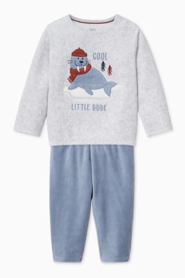 Bebés - Pijama para bebé - 2 piezas - gris claro