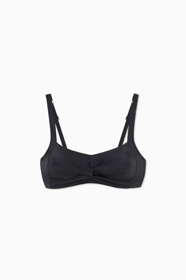 Women - Non-wired mastectomy bikini top - black