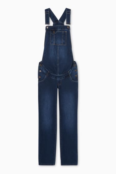 Donna - Jeans premaman - salopette a pantalone - jeans grigio-blu