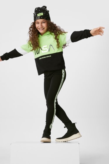 Children - NASA - set - hoodie, leggings and hat - 3 piece - black