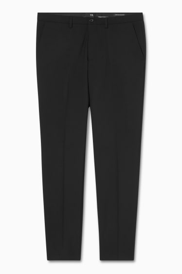 Hommes - Pantalon de costume - slim fit - stretch - LYCRA®  - noir